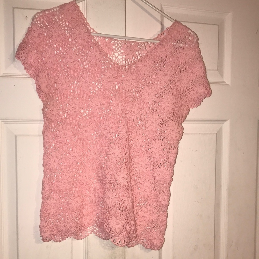 Women’s Crocheted Floral Lace Top